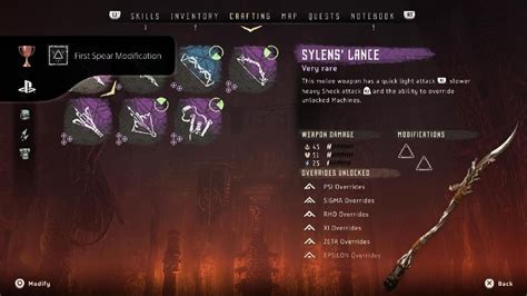 horizon zero dawn spear modification.